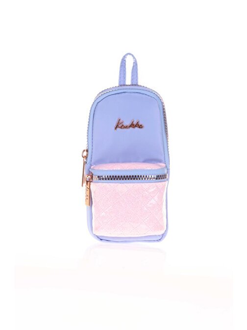 Kaukko Magic Gloss Junior Bag Kalem Çantası Floral Mavi K2514