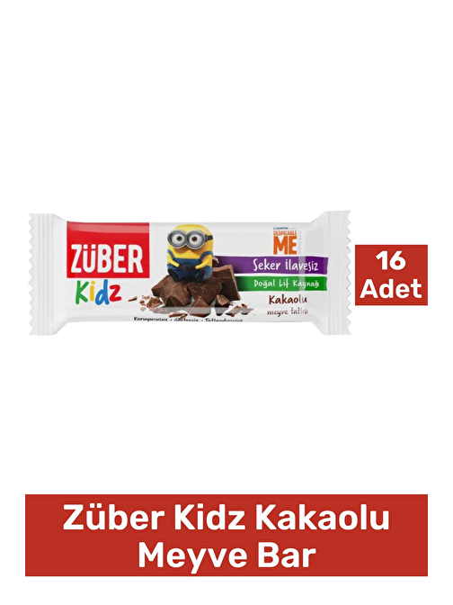 Züber Kidz Kakaolu Meyve Bar 30g X 16 Adet
