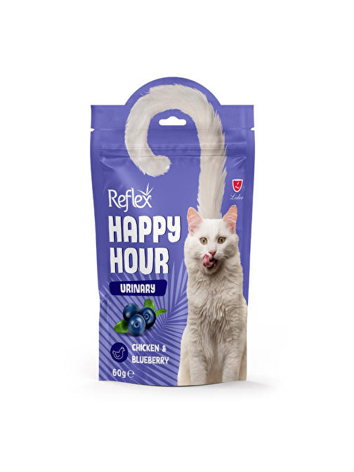 Reflex Happy Hour Urinary Tavuklu ve Yaban Mersinli Üriner Sistem Destekleyici Kedi Ödül Maması