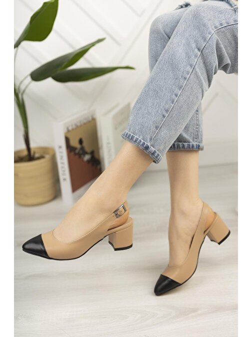 Muggo SHARON Garantili Kadın Günlük Topuklu Ayakkabı