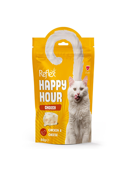 Reflex Happy Hour Choosy Tavuklu ve Peynirli Seçici Kediler için Kedi Ödül Maması