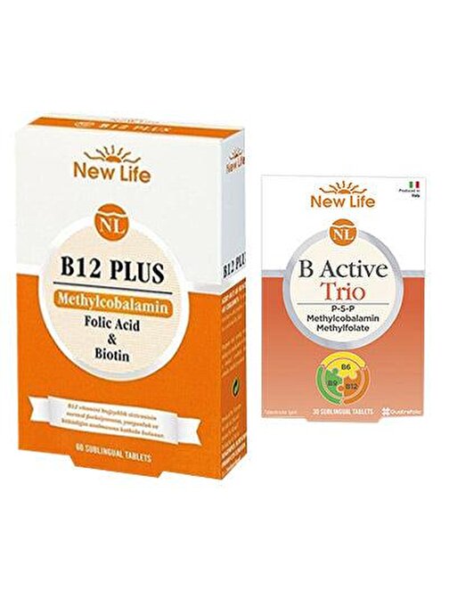 New Life B12 Plus 60 Tablet & B Active Trio