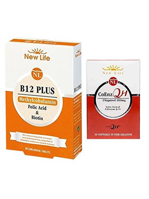 New Life B12 Plus 60 Tablet & CoEnz QH 30 Softgel