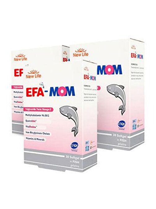 New Life EFA Mom 30 Kapsül 3'lü Paket