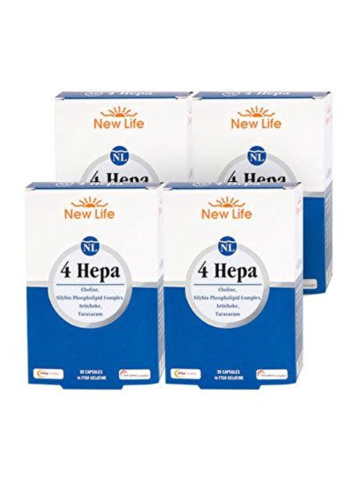 New Life 4 Hepa 30 Softgel 4'lü Paket