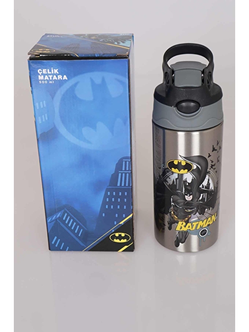 LİSANSLI BATMAN ÇELİK MATARA 500 ML