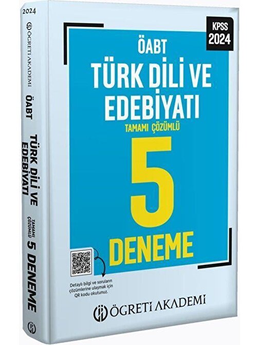 2024 KPSS ÖABT Türkdili ve Edebiyatı 5 Deneme Pegem Yayınları