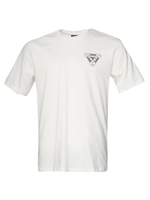 Hummel Hmlt-Ic Ico Regular Messmer T-Shırt Erkek T-shirt 911864-9003 OFF WHITE