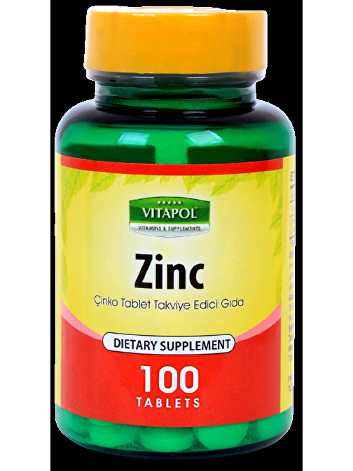 Vitapol Zinc Çinko Sülfat 15 Mg 100 Tablet