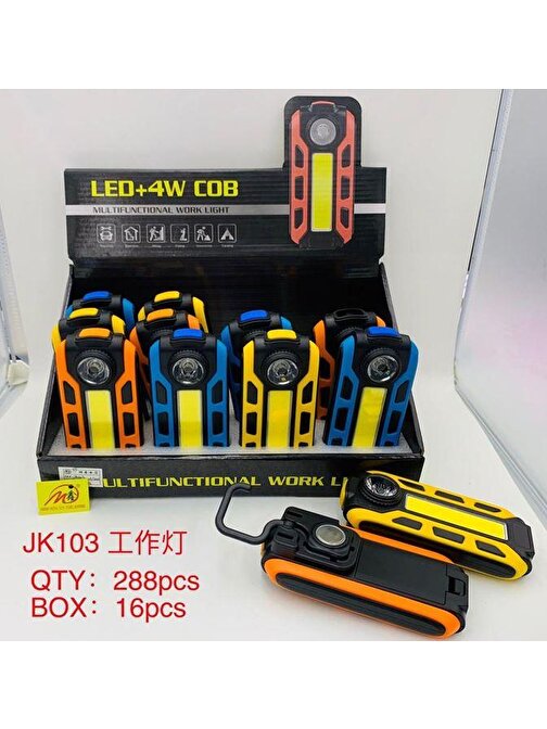 POWERMASTER JK103 4 WATT COB LED ÇOK FONKSİYONLU ÇALIŞMA LAMBASI