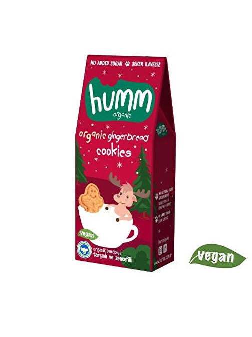 Humm Organic Zencefilli Tarçınlı Vegan Kurabiye 55 g