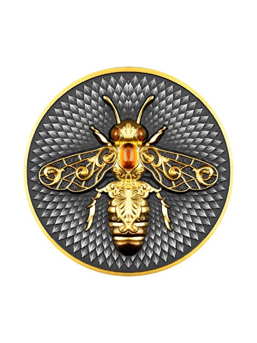 AgaKulche The Bee 2023 Case 2 Ons Gümüş Sikke Coin (999.0)