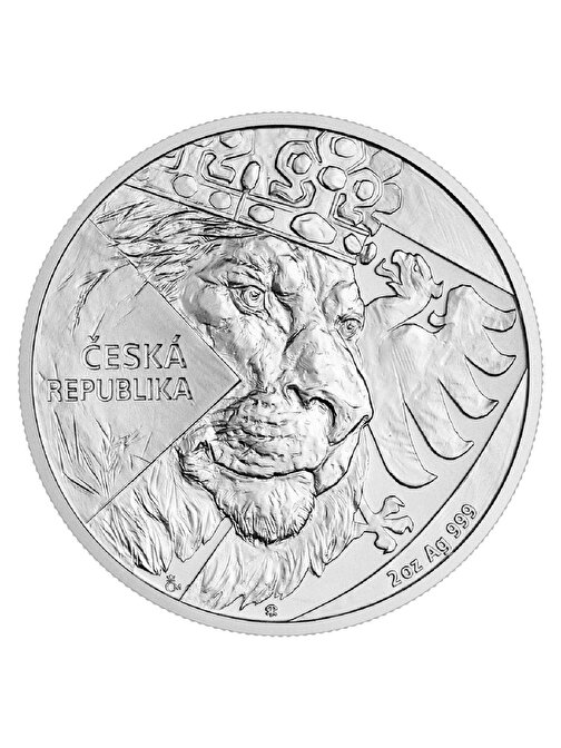 AgaKulche 2 Ons Czech Lion 2024 Gümüş Sikke Coin (999.0)
