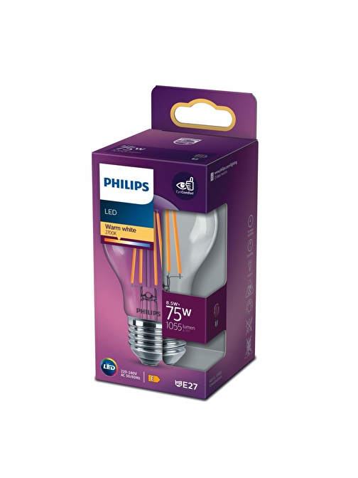 PHILIPS FILAMENT 75W AMPUL SARI IŞIK 2700K