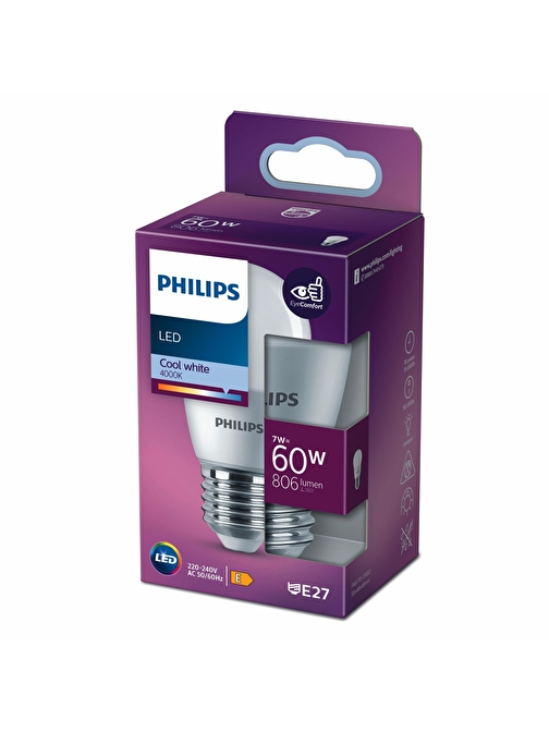 PHILIPS LED AMPUL 60W E27 KALIN DUYLU BEYAZ IŞIK