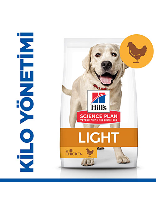 Hill's SCIENCE PLAN Adult Light Large Chicken Büyük Irk Tavuklu Light Köpek Maması 14 Kg