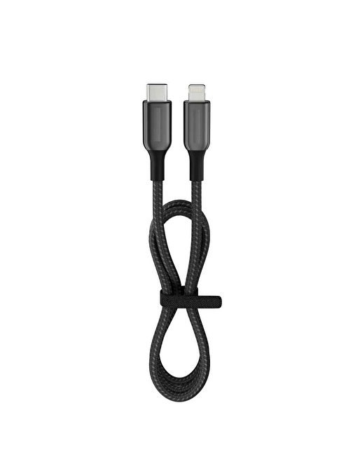 27 Watt 3A Usb-C To Lighning 30CM Hızlı Şarj Kablosu Siyah FC40