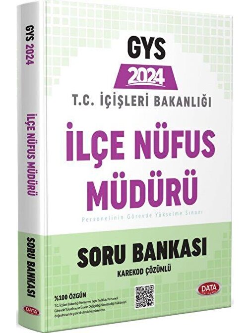 T.C. İçişleri Bakanlığı İlçe Nüfus Müdürü GYS Soru Bankası Data Yayınları