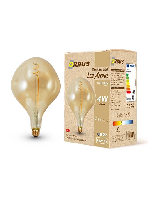 Dekoratif Led Ampul AMBER 4W 350lm PSA165