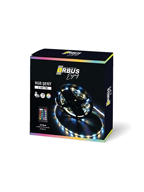 ORBUS RGB+BEYAZ ŞERİT LED 5 METRE