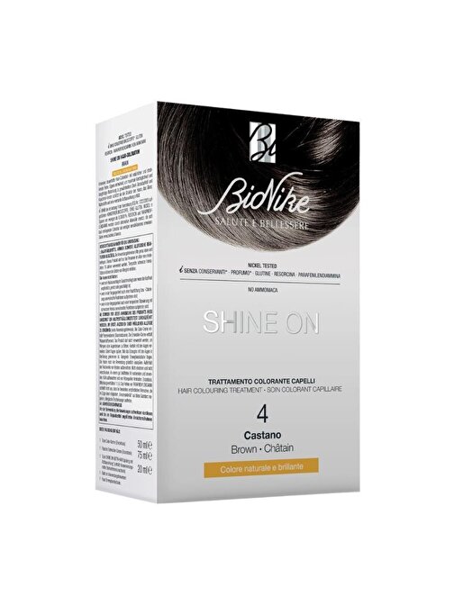 BIONIKE SHINE ON Hair Colouring Treatment No: 4 BROWN