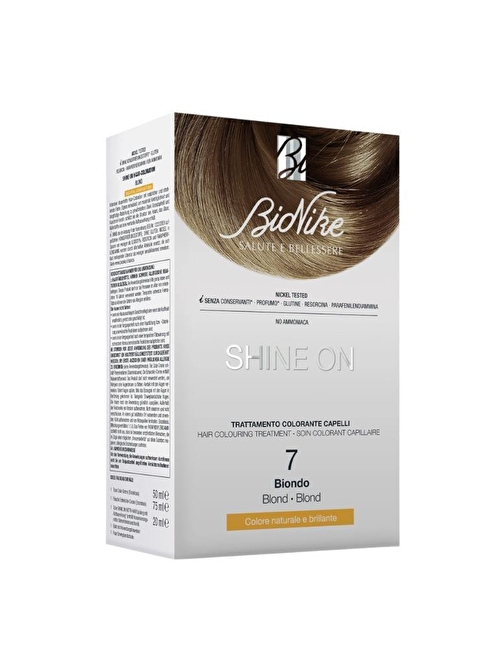 BIONIKE SHINE ON Hair Colouring Treatment No: 7 BLONDE