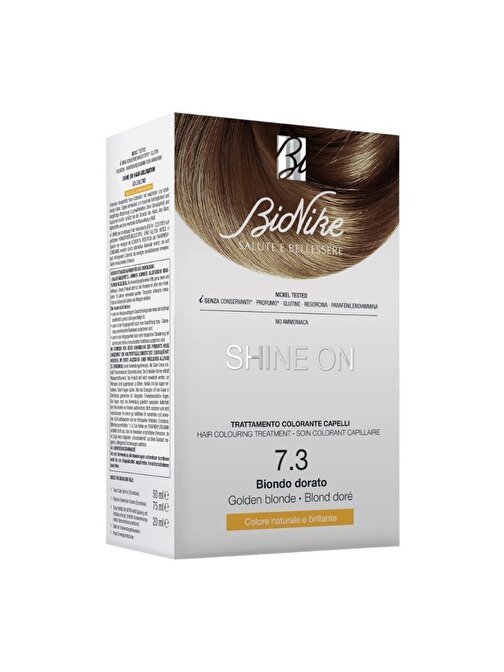BIONIKE SHINE ON Hair Colouring Treatment No: 7.3 GOLDEN BLONDE