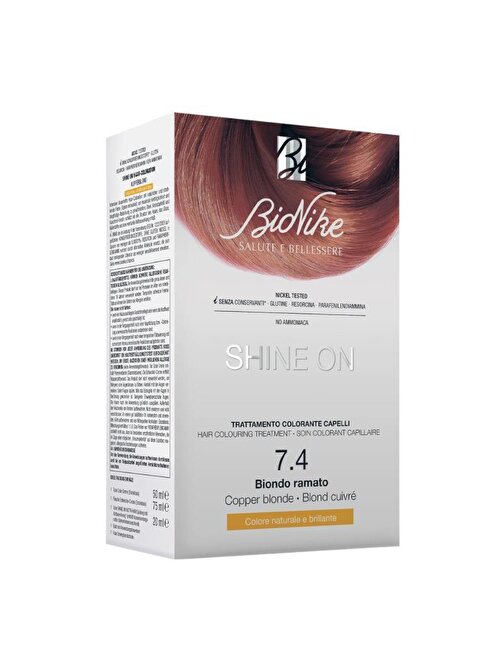 BIONIKE SHINE ON Hair Colouring Treatment No: 7.4 COPPER BLONDE