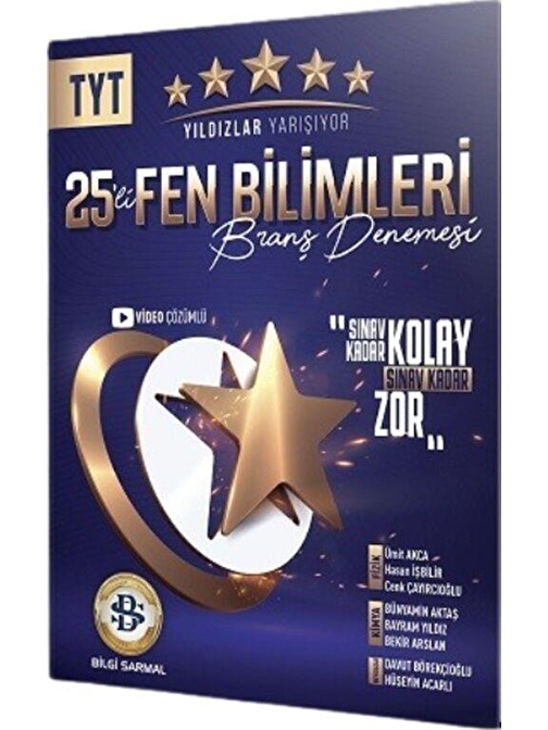 TYT Fen Bilimleri Yıldızlar Yarışıyor 25 li Branş Denemesi Bilgi Sarmal