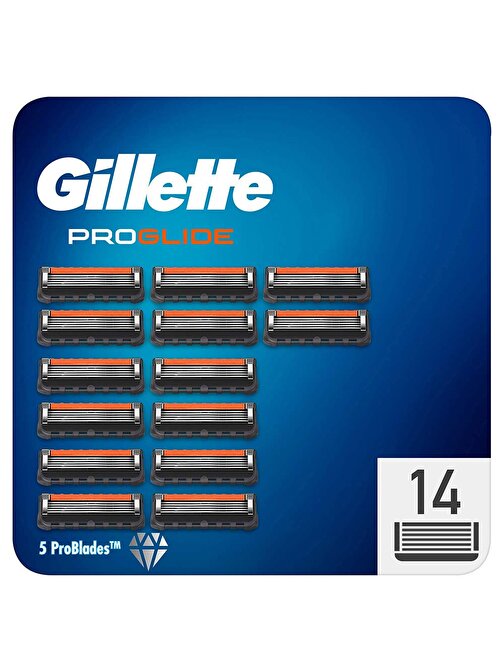 Gillette Fusion ProGlide Yedek Tıraş Bıçağı 14 Adet - Karton Paket