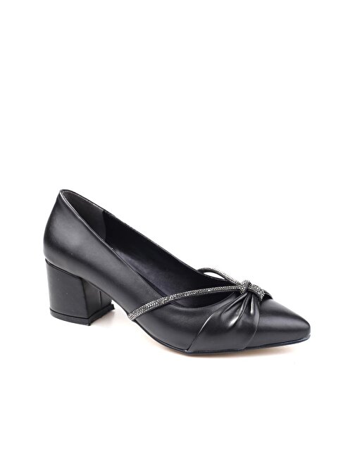 Ceylan 3561 Kadın 5 cm Topuklu Taşlı Günlük Ayakkabı