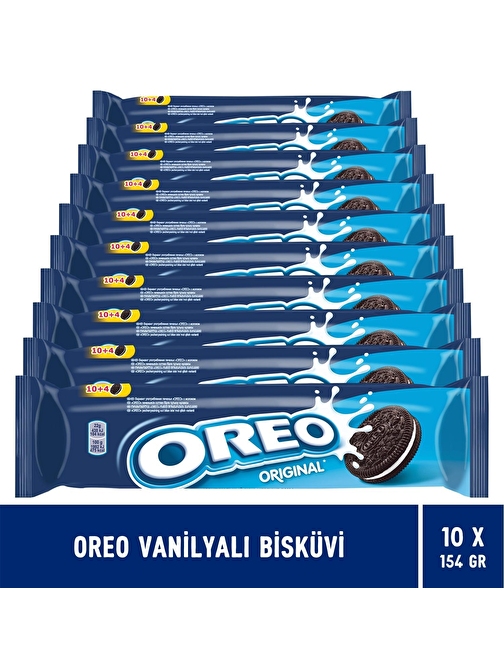 Oreo Vanilyalı Bisküvi 154 gr - 10 Adet