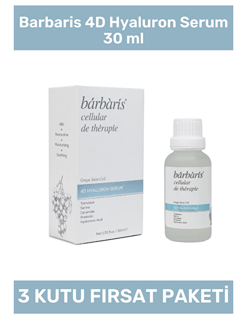 Barbaris 4D Hyaluron Serum 30 ml - 3 Adet