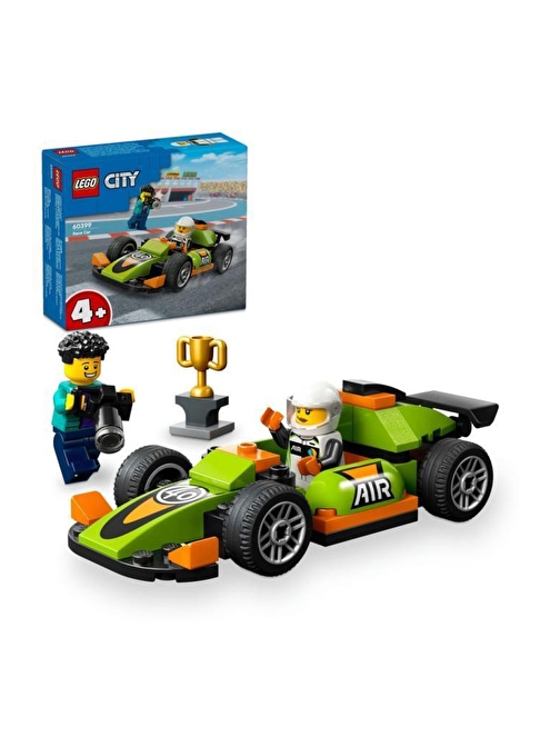 Lego City Yeşil Yarış Arabası 60399,Oyuncak Yarış Aracı İçeren 56 Parça Yapım Seti