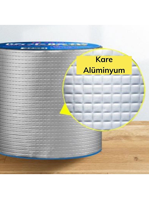 Yüksek Sıcaklık Dayanan Su Geçirmez Çatı Boru Duvar Çatlak Onarıcı Yapışkan Bant Folyo 5 cm (3877)