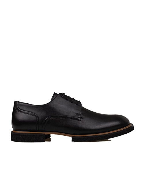 Slayka Siyah Elegant Beauty Erkek Bağcıklı Klasik Ayakkabı