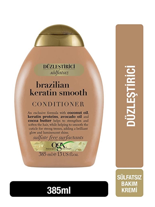 Organix Brazilian Keratin Smooth Saç Kremi 385 ml