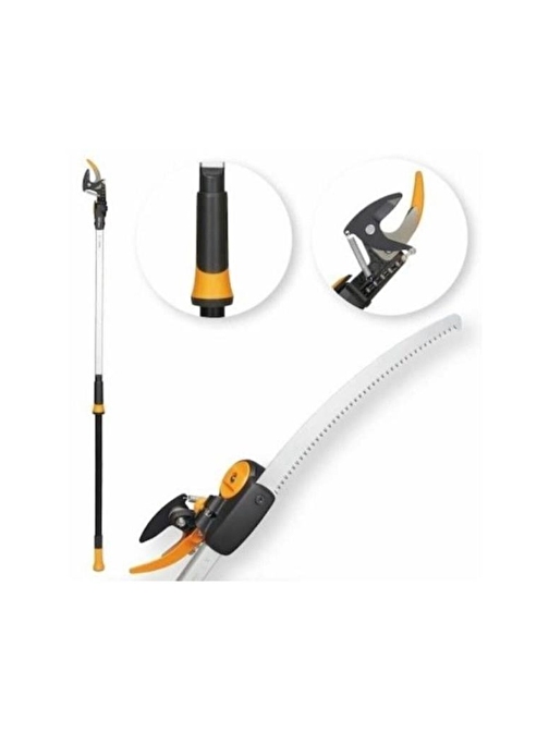 Fiskars 115017 Upx86 Testereli PowergearX Teleskopik Yüksek Dal Budama Makası Testereli