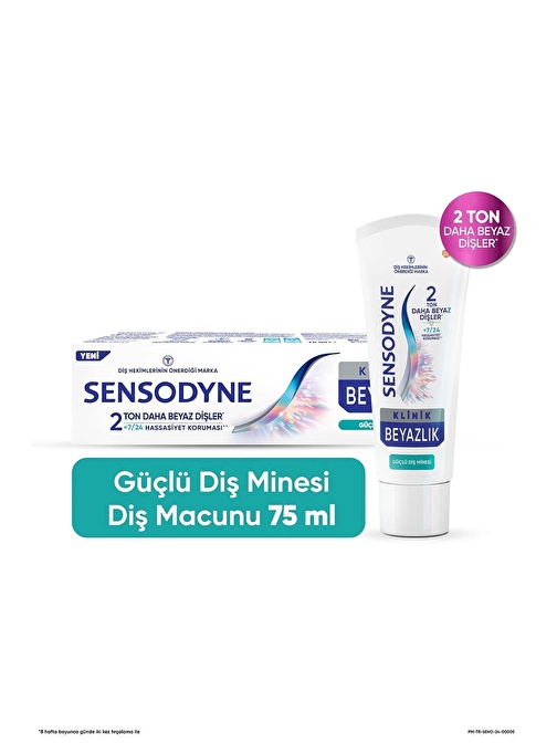 Klinik Beyazlık Güçlü Diş Minesi Diş Macunu 75ml