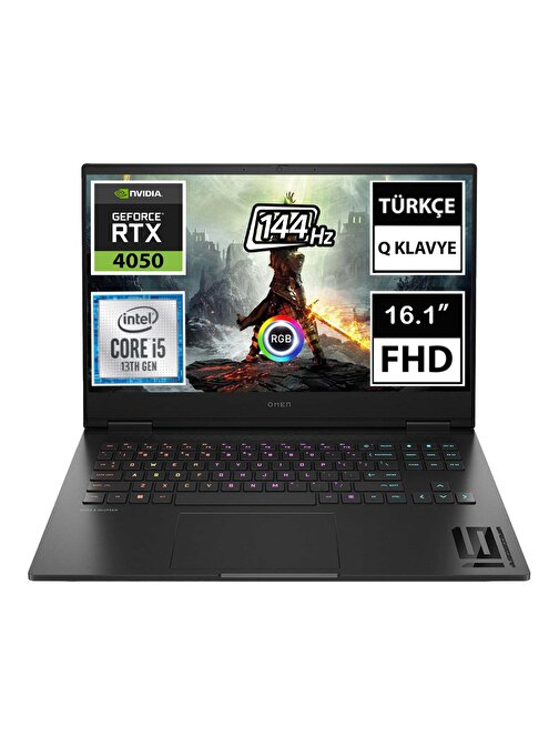 HP Omen 16-WD0001NT 7X9Y4EA06 i5-13420H 64GB 1TBSSD RTX4050 16.1" FullHD FreeDOS Taşınabilir Bilgisayar