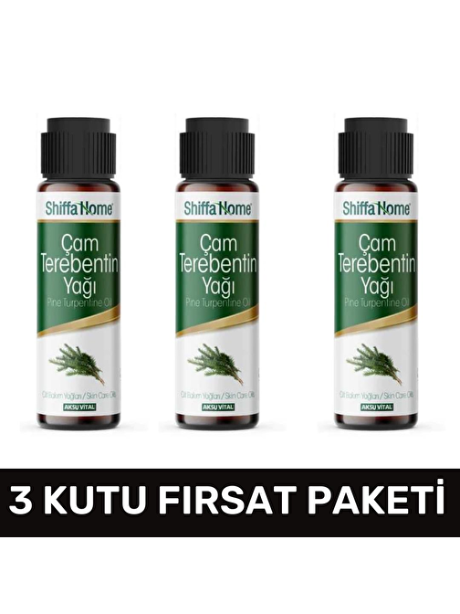 Shiffa Home Çam Terebentin Yağı 50 ml - 3'lü Set