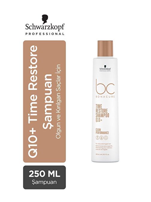 Q10+ Time Restore Olgun ve Kırılgan Saçlar İçin Şampuan 250ml