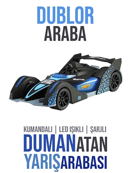 Uzaktan Kumandalı Formula 1 Duman Atan Yarış Arabası