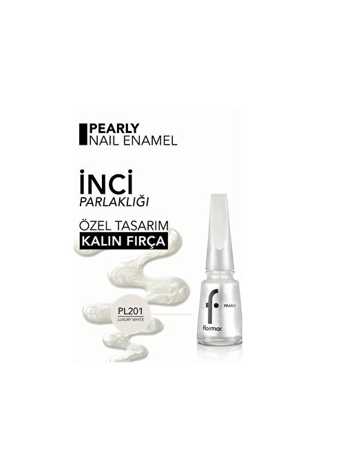 Flormar Pearly PNE-201 Luxury White New