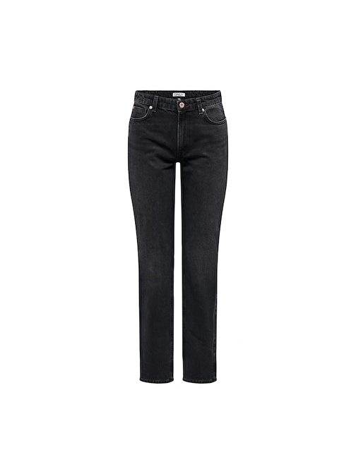 Only Onljacı Mw Straıght Bl Dnm Cro Kadın Jean Pantolon 15301779 Black