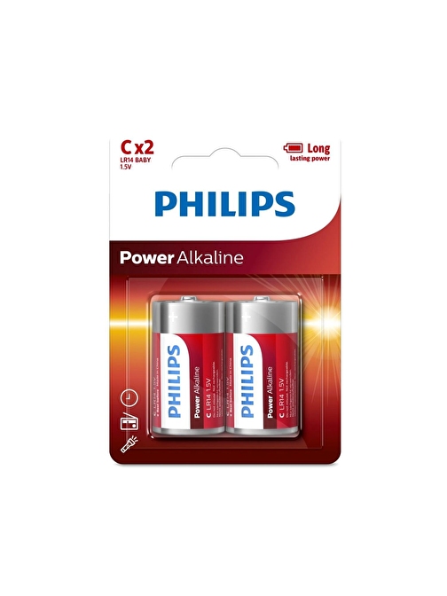 Philips Power Alkalin C Boy Pil 2 Li LR14P2B/05