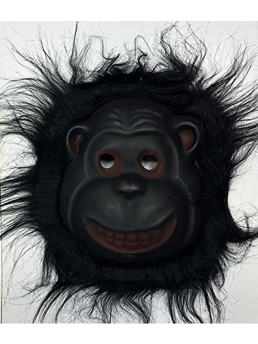 Orangutan Maskesi - Maymun Maskesi - Goril Maskesi Yetişkin Çocuk Uyumlu Siyah Renk Model 1