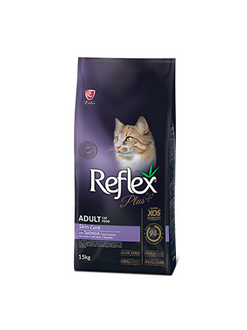 Reflex Plus Skin Care Somonlu Yetişkin Kedi Maması 15 Kg