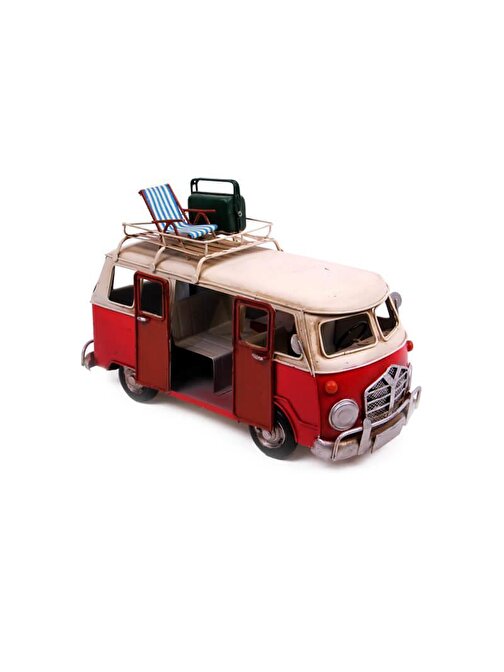Dekoratif Metal Minibüs Vintage Vosvos Hediyelik
