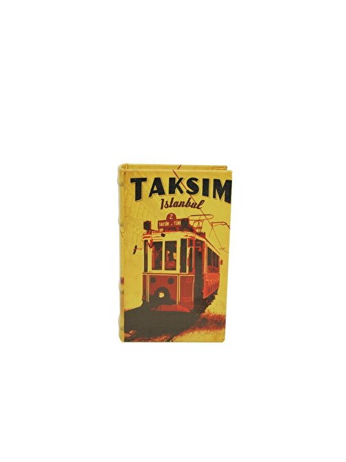 Kutu Kitap Taksim Ahşap Suni Deri Kaplı Dekoratif Hediyelik
